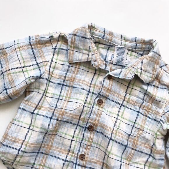 The children’s place!plaid button down EUC 6-9m - Picture 2 of 2
